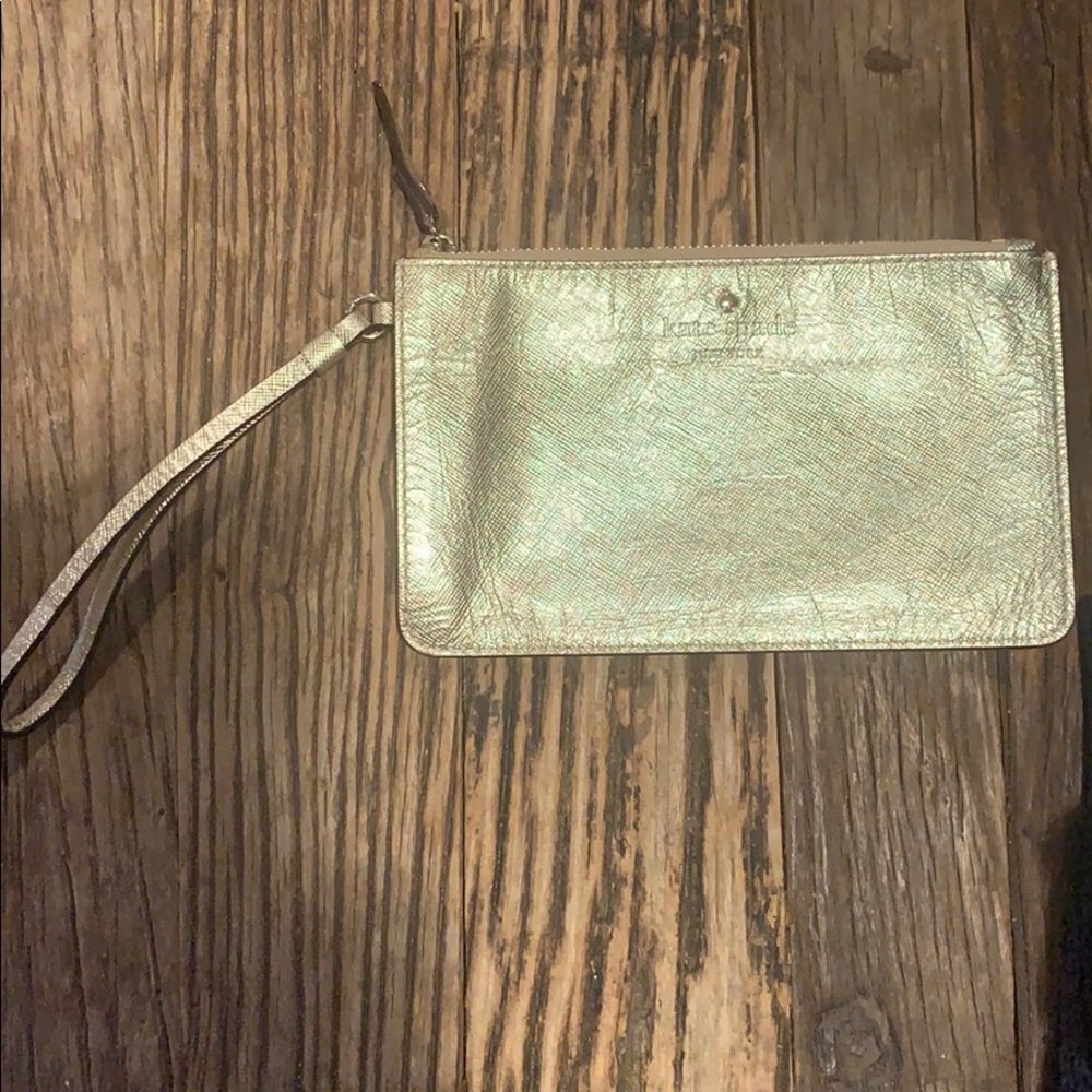 Kate Spade Gold Wristlet